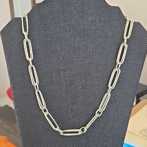 Sterling Silver Paperclip Chain Necklace